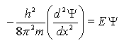 équation de schrodinger pour la particule dans une boite unidimensionnelle